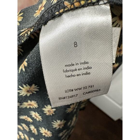 WeWoreWhat Cowl Neck Sunflower Print Dress Size 8 NWT - Picture 7 of 8